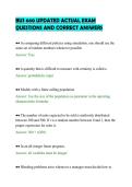 BUS 660 UPDATED ACTUAL EXAM&NewLine;QUESTIONS AND CORRECT ANSWERS