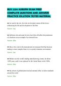 BUSI 3250 AUBURN EXAM PREP&NewLine;COMPLETE QUESTIONS AND ANSWERS&NewLine;PRACTICE SOLUTION TESTED MATERIAL&NewLine;