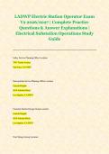 LADWP Electric Station Operator Exam &NewLine;V2 2026&sol;2027 &vert; Complete Practice &NewLine;Questions & Answer Explanations &vert; &NewLine;Electrical Substation Operations Study &NewLine;Guide 