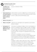 NCE Exam Study Guide &sol; Score 100&percnt; &sol; 2025-2026 Update &sol; National Counselor Certification Prep&NewLine;&NewLine;
