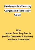 Fundamentals of Nursing Oxygenation Exam Study Guide PDF &vert; Practice Questions & Comprehensive Review 2026