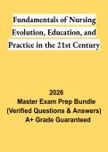 Fundamentals of Nursing Evolution&comma; Education&comma; and Practice in the 21st Century Exam PDF &vert; Study Guide & Review 2026