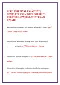 IICRC Fire & Smoke Restoration Technician &lpar;FSRT&rpar; Final Exam Guide