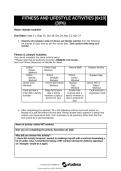 itness & Lifestyle Activities Overview - F22 Guidelines&NewLine;