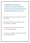 NCCER Ironworker Certification Exam Study Guide
