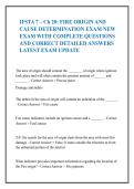 IFSTA 7th Edition&colon; Fire Origin & Cause Determination Exam Guide