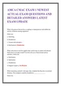 AMCA CMAC &lpar;Clinical Medical Assistant Certification&rpar; Exam 1