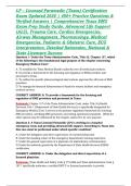 LP &ndash; Licensed Paramedic &lpar;Texas&rpar; Certification Exam Updated 2026 &vert; 490&plus; Practice Questions & Verified Answers &vert; Comprehensive Texas EMS Exam Prep Study Guide&comma; Advanced Life Support &lpar;ALS&rpar;&comma; Trauma Care&comma; Cardiac Emergencies&comma; Airway Management&comma; Pharmacology&comma; M