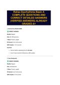 Relias Dysrhythmia Basic A COMPLETE QUESTIONS AND CORRECT DETAILED ANSWERS &lpar;VERIFIED ANSWERS&rpar; ALREADY GRADED A&plus;