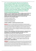 LP &ndash; Licensed Paramedic &lpar;Texas&rpar; Licensing Exam Review Updated 2026 &vert; 525&plus; Practice Questions & Verified Answers &vert; Complete Texas EMS Certification Study Guide&comma; Advanced Paramedic Exam Prep&comma; Airway & Ventilation&comma; Cardiac Life Support&comma; Trauma Management&comma; Em