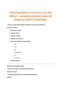 clinical guidelines in primary care 5th edition &ndash; complete questions bank &lpar;all chapters&comma; hollier & baldridge&rpar;