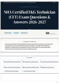 NHA Certified EKG Technician &lpar;CET&rpar; Exam Questions & Answers 2026&sol;2027
