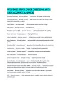 WGU D027 STUDY GUIDE QUESTIONS WITH 100&percnt; ACCURATE ANSWERS&NewLine;&NewLine;