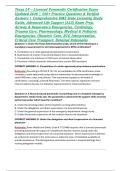 Texas LP &ndash; Licensed Paramedic Certification Exam Updated 2026 &vert; 550&plus; Practice Questions & Verified Answers &vert; Comprehensive EMS State Licensing Study Guide&comma; Advanced Life Support &lpar;ALS&rpar; Exam Prep&comma; Airway & Respiratory Emergencies&comma; Cardiology&comma; Trauma Care&comma; P