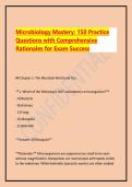Microbiology Mastery&colon; 150 Practice Questions with Comprehensive Rationales for Exam Success