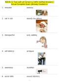 NOCN C2 Test with all Correct & 100&percnt; Verified Answers &vert;Actual Complete Exam &vert;Already Graded A&plus;