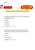NSG 3500 &ndash; Maternal Nursing&comma; NSG 3500&comma; Exam 1 Questions and Answers &lpar;Graded A&plus;&rpar; Study Guide