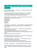 WGU D027 QUESTIONS WITH 100&percnt; ACCURATE ANSWERS
