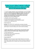 Virginia Network Cabling Technician Certification &NewLine;Exam Questions And Correct Answers &lpar;Verified &NewLine;Answers&rpar; Plus Rationale 2026 Q&A
