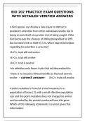 BIO 202 Practice Exam Questions with Detailed Verified Answers&NewLine;&NewLine;