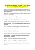NCCAP National Exam with all Correct & 100&percnt; Verified Answers &vert;Latest Update &vert;Already Graded A&plus;