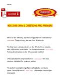 NSG 3500 &ndash; Maternal Nursing&comma; NSG 3500&comma; Exam 2 Questions and Answers Study Guide