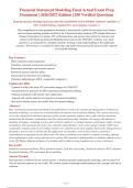 Financial Statement Modeling Final Exam 2026-2027 QUESTIONS AND ANSWERS ALREADY GRADED A&plus;&period;&NewLine;100&percnt; Verified Solutions &vert; Updated Per Latest Guidelines &vert; Graded A&plus;