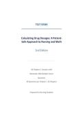 TEST BANK &NewLine;Calculating Drug Dosages&colon; A Patient&NewLine;Safe Approach to Nursing and Math &NewLine;2nd Edition