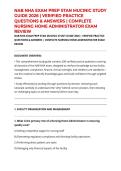 NAB NHA EXAM PREP STAN MUCINIC STUDY GUIDE 2026 &vert; VERIFIED PRACTICE QUESTIONS & ANSWERS &vert; COMPLETE NURSING HOME ADMINISTRATOR EXAM REVIEW