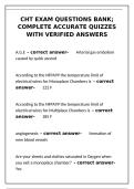 CHT Exam Questions Bank &vert; Complete Quizzes with Verified Answers&NewLine;&NewLine;