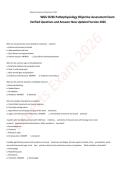 WGU D236 Pathophysiology Objective Assessment Exam Verified Questions and Answers New Updated Version 2026