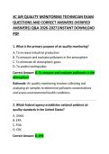 SC Air Quality Monitoring Technician Exam Questions and Correct Answers &ndash; Practice Test Guide