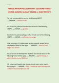 PORTAGE PATHOPHYSIOLOGY EXAM 7  QUESTIONS CORRECT &NewLine;VERIFIED ANSWERS&sol; ALREADY GRADED A&plus; &lpar;MOST RECENT&excl;&excl;&rpar;
