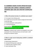 SC Combined Sewer System Operator Exam Questions and Correct Answers &ndash; Practice Test Guide