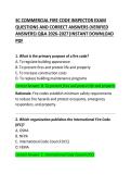 SC Commercial Fire Code Inspector Exam Questions and Correct Answers &ndash; Practice Test Guide