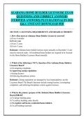 ALABAMA HOME BUILDER LICENSURE EXAM &NewLine;QUESTIONS AND CORRECT ANSWERS &NewLine;&lpar;VERIFIED ANSWERS&rpar; PLUS RATIONALES 2026 &NewLine;Q&A &vert; INSTANT DOWNLOAD PDF 