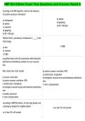 NRP 8th Edition Exam Test Questions and Answers Rated A