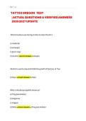 Oregon Tattoo Exam B Test Study Guide Q&A 2026&sol;2027 Update&NewLine;&NewLine;