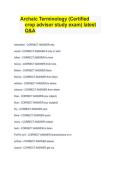 Archaic Terminology &ndash; Certified Crop Advisor Study Exam &lpar;Latest&rpar; Questions and Answers Review