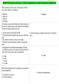 NCCT Practice Exam 2 Test Questions and Answers Rated A
