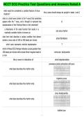 NCCT ECG Practice Test Questions and Answers Rated A