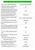 NCCER CORE FINAL Exam Test with Answers Rated A