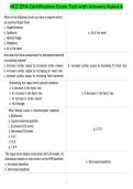 NCC EFM Certification Exam Test with Answers Rated A