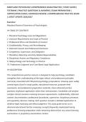 MARYLAND PSYCHOLOGY JURISPRUDENCE EXAM PRACTICE &vert; STUDY GUIDE &vert;&NewLine;TESTBANK &vert; PRACTICE QUESTIONS & ANSWERS &vert; EXAM PREPARATION &vert;&NewLine;CERTIFICATION EXAM &vert; ADVANCED REVIEW &vert; COMPREHENSIVE PRACTICE EXAM&NewLine;&vert; LATEST UPDATE 2026&sol;2027
