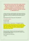COUC 601 FINAL EXAM AND STUDY GUIDE NEWEST &NewLine;2026&sol; 2027 TEST BANK&vert; COUC 601 THEORIES OF &NewLine;FAMILY SYSTEMS FINAL EXAM REVIEW WITH &NewLine;COMPLETE 300 REAL EXAM QUESTIONS AND &NewLine;CORRECT VERIFIED ANSWERS&sol; ALREADY GRADED &NewLine;A&plus; &lpar;MOST RECENT&excl;&excl;&rpar; 