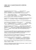 CBNS 120 9-13 QUESTIONS WITH VERIFIED ANSWERS