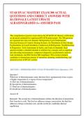STAR HVAC MASTERY EXAM 300 ACTUAL &NewLine;QUESTIONS AND CORRECT ANSWERS WITH &NewLine;RATIONALE LATEST UPDATE &NewLine;ALRAEDYGRADED A&plus; ASSURED PASS