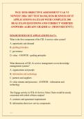 WGU D336 OBJECTIVE ASSESSMENT V1 & V2 &NewLine;NEWEST 2026&sol; 2027 TEST BANK&vert; D336 BUSINESS OF IT &NewLine;APPLICATIONS OA EXAM WITH COMPLETE 300 &NewLine;REAL EXAM QUESTIONS AND CORRECT VERIFIED &NewLine;ANSWERS&sol; ALREADY GRADED A&plus; &lpar;MOST RECENT&excl;&excl;&rpar; 