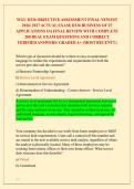 WGU D336 OBJECTIVE ASSESSMENT FINAL NEWEST &NewLine;2026&sol; 2027 ACTUAL EXAM&vert; D336 BUSINESS OF IT &NewLine;APPLICATIONS OA FINAL REVIEW WITH COMPLETE &NewLine;200 REAL EXAM QUESTIONS AND CORRECT &NewLine;VERIFIED ANSWERS&sol; ALREADY GRADED A&plus; &lpar;MOST RECENT&excl;&excl;&rpar;