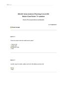 BIOL 252 Human Anatomy & Physiology II w&sol;Lab &vert; Module 4 Exam &NewLine;Review 70&plus; Questions and Answers -Summary &vert; LockDown Browser &vert; &NewLine;Portage Learning